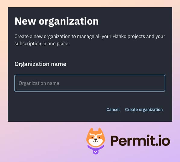 Create new org