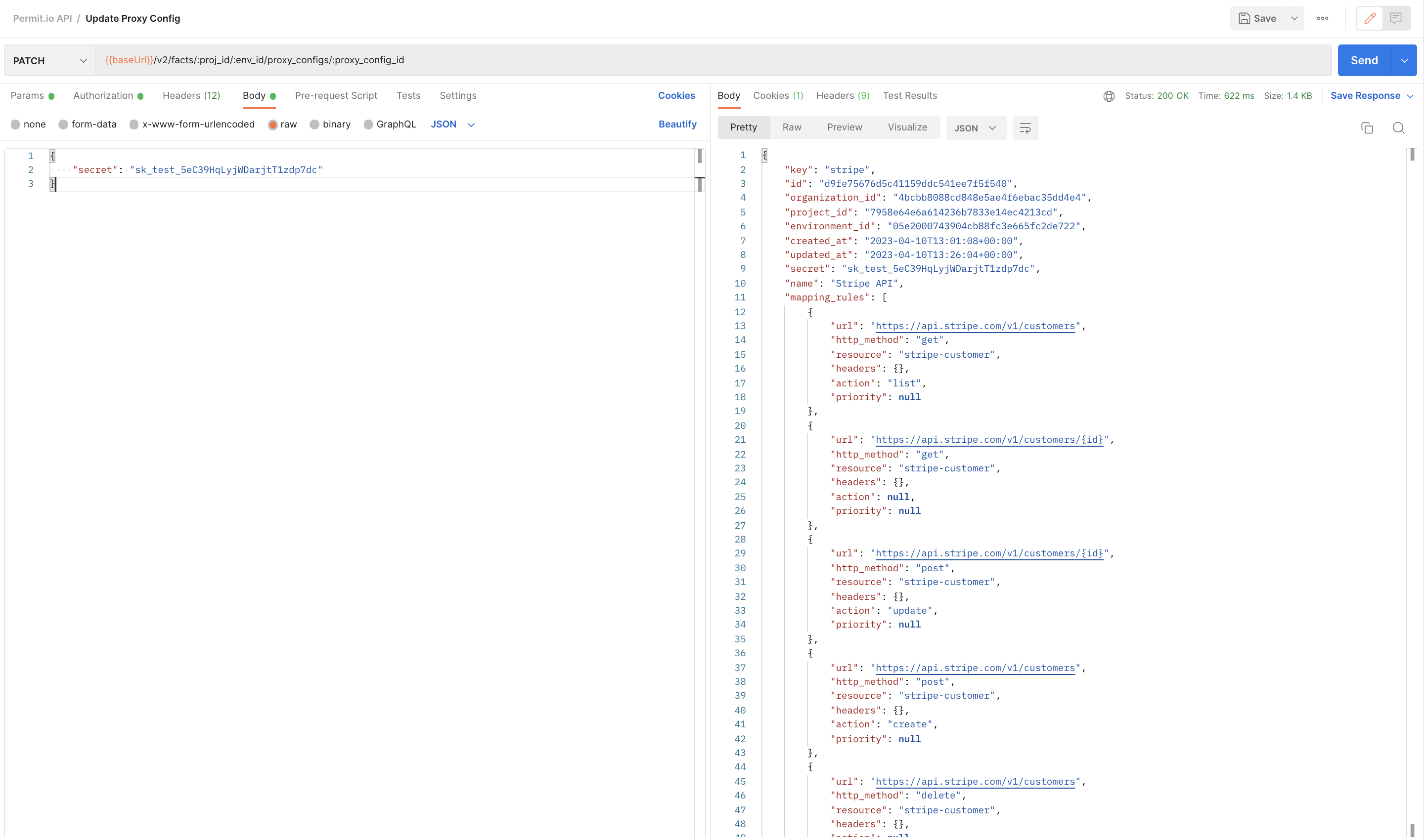 FoAz Create Proxy Config example